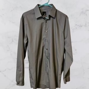 J. Ferrar men's L gray slim fit dress shirt